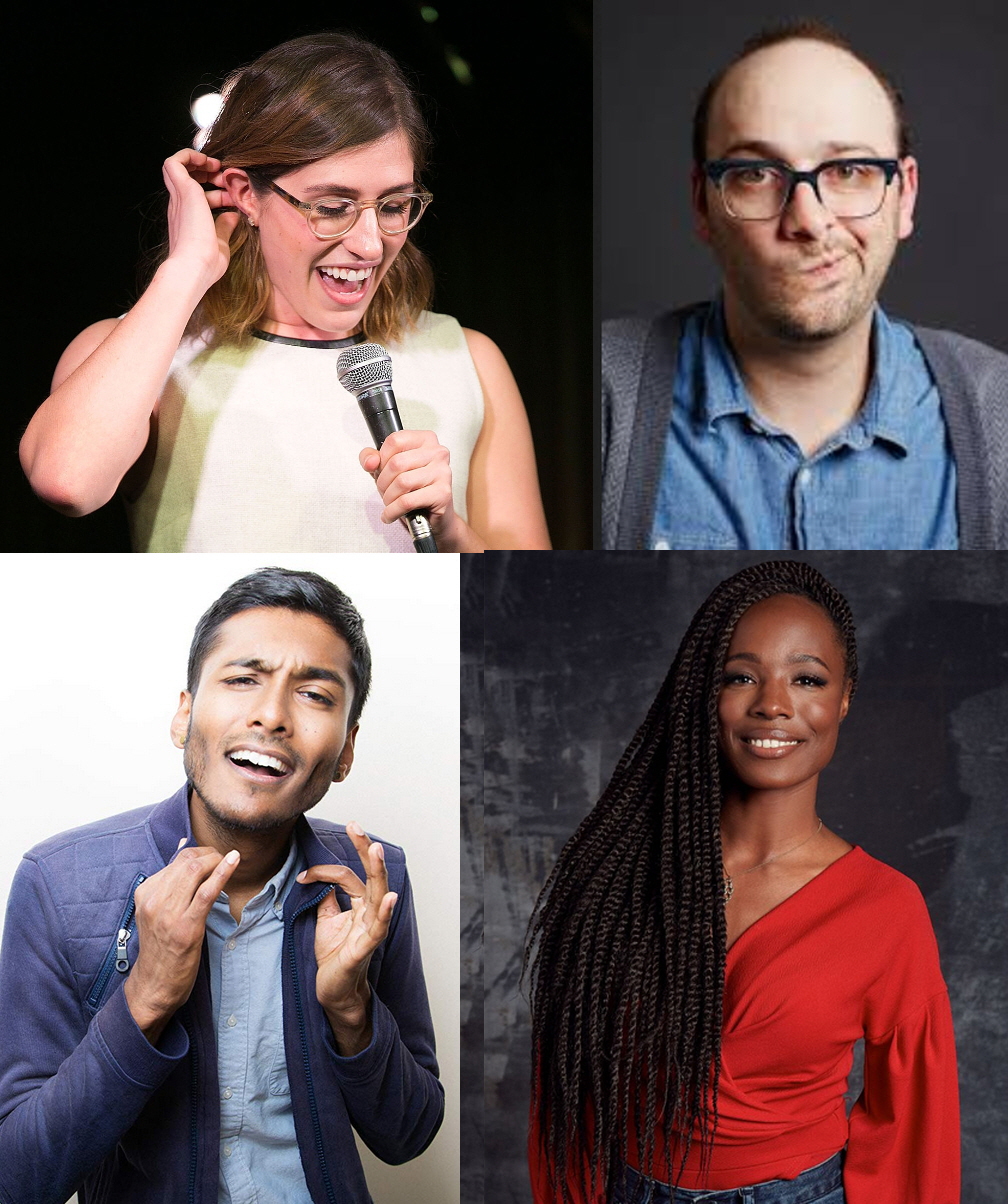 Emmy Blotnick, Josh Gondelman, Usama Siddiquee, and Sydnee Washington